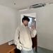 American Convertible Turtleneck Sweater For Men, Autumn Old Money Style Knitted Top, Long Sleeve Cleanfit Jacket_viptrois.com