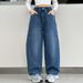 2505 Scimitar Jeans For Girls Loose Miscellaneous 2025 Spring Jeans_viptrois.com