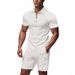 Men's Clothing Casual Loose Short Sleeved Shorts Sports Suit_viptrois.com