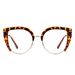 Women's Glasses Cat Eye Half Frame Large Frame Flat Glasses Anti Blue Light New Glasses Frame Ins Retro Trend Glasses Frame_viptrois.com