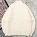 Men's Clothing Knitted Cardigan, Autumn/Winter Minimalist High-Neck Knit Sweater For Men - Oversized Pullover With Luxe Texture (Beige)_viptrois.com