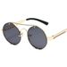Punk Retro Round Frame Sunglasses - Exquisite Spring Temple Design Fashion Sunglasses For Women_viptrois.com
