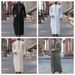 Men's Clothing Muslim Men's Long Sleeved Embroidered Stand Up Collar Style Loose Men's Casual Robe_viptrois.com