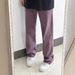 American Purple Jeans For Men, Summer High Street Vibe Pants, Extended Length, Tall Straight Leg, Slightly Flared Pants_viptrois.com