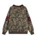 American Style Letter Flocked Camouflage Cardigan Jacket Men Hiphop Hip Hop Loose Couple Casual Hooded Sweatshirt_viptrois.com