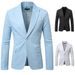 Men's Clothing 2025 Spring New Men's Striped Single Western Naples Suit Men's Casual Business Slim Suit Jacket Men_viptrois.com