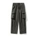 Men's Clothing Velvet Outdoor Water Repellent Mountaineering Warm Down Pants Winter Thickened Casual Trousers With Pleated Design Trousers Q_viptrois.com