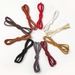 Shoe Accessories round thin wax rope waterproof cotton shoelaces suitable for business leather shoes Oxford shoes Derby shoes high top Martin boots_viptrois.com