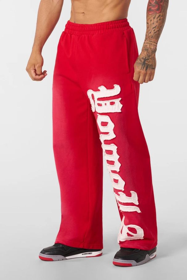 Men's Clothing Pants New Letter Print Men And Women Loose Trendy Sweatpants_viptrois.com