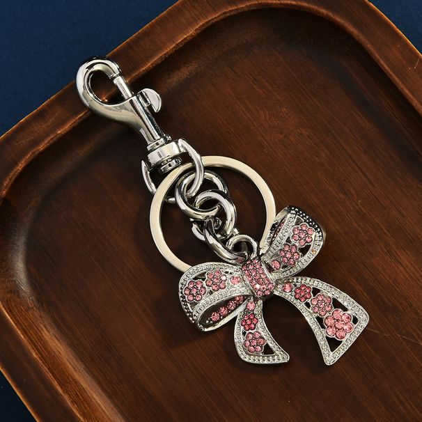 Diamond Colored Zircon Bow Pendant Rainbow Pendant Bag Key Chain Pendant Bow Pendant_viptrois.com