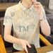 Summer New High End Korean Youth Men's Leading Collar Cotton Short Sleeved Polo Shirt Half Cut Sleeve T-shirt_viptrois.com
