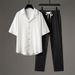 "Men's Summer Casual T-Shirt - Breathable Polyester Fabric, Slim Fit, Short Sleeve, Black/Grey/White - Basic Comfortable Tee For Daily Wear"_viptrois.com