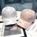 Jichu rhinestone letter love cap for women Korean style internet celebrity fashion hard top baseball cap for spring and summer shopping sun protection_viptrois.com