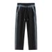 Men's Gradient Color Sweatsuit Set – Trendy Long-Sleeve Hoodless Sweatshirt & Jogger Pants (Black, Gray-White Ombre)_viptrois.com