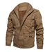 BOY BOY Cross-Border Supply Coat Hooded Multi-Pocket Cotton Workwear Tough Guy Jacket Men's Retro Fleece-Lined_viptrois.com