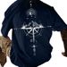 2024 New Summer Men's 3d Compass Printed Short Sleeve Tees Simple Fashion Male Clothing Loose Oversized T-Shirt For Men_viptrois.com