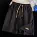 Men's Clothing Summer Thin Loose Drape Trendy Embroidered Logo Straight Shorts_viptrois.com