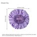 Single Layer Wide Brim Shower Cap - 32cm Satin-Lined Hair Protector With High Elastic Band For Women_viptrois.com