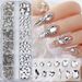 Nails Art Nail Art Diamond Jewelry 12 Grid White Large And Small Flat Bottom Diamond Love Water Drop Diamond Nail DIY Decorations_viptrois.com