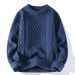Men's Zodiac Year Red Cable Knit Cardigan - Thick Winter Sweater For Christmas & Couple Wear_viptrois.com