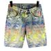 Men's Clothing Summer New High Street Fashion Brand Colorful Jacquard Shorts Men's Denim Shorts Loose Straight Pants Men_viptrois.com