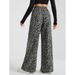 Men's Clothing Spring/Autumn New Style Hot Girl High Waisted Wide Leg Pants, Loose Fit, Slimming, Casual Floor Length Pants (Amazon)_viptrois.com