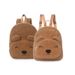 Feihong Cross Border Bear Backpack Corduroy Primary School Student Backpack Fashion Casual Backpack Cute Cartoon Plush Bag_viptrois.com