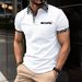 2025 Summer New Men's Fashion Slim And Comfortable Shirt Chest Pocket Lapel Button Business Color Match Casual Breathable T-shirt_viptrois.com