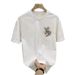 Fashionable And Rendy Brand Ligh Luxury Men's Shor T-shirt, Summer New Prin, High-end Round Neck Half Sleeved_viptrois.com