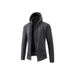 Men's Casual Hooded Sweater - Solid Color Knit Pullover, Warm & Comfortable Oversized Hoodie For Autumn & Winter_viptrois.com