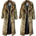 Men's Clothing Women's Leopard Fur Coat Mink Coat Long Fashionable Casual Top European And American Loose Large Size Warm Windbreaker_viptrois.com