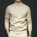 Men's Slim Fit Semi-Turtleneck Sweater – Autumn Essential Knit Pullover, Soft & Stylish Base Layer For Casual Wear_viptrois.com