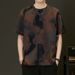 Trendy New Short-sleeved Summer Men's High-end T-shirt Half-sleeved Round Neck Versatile Loose Tie-dye Top T-shirt_viptrois.com