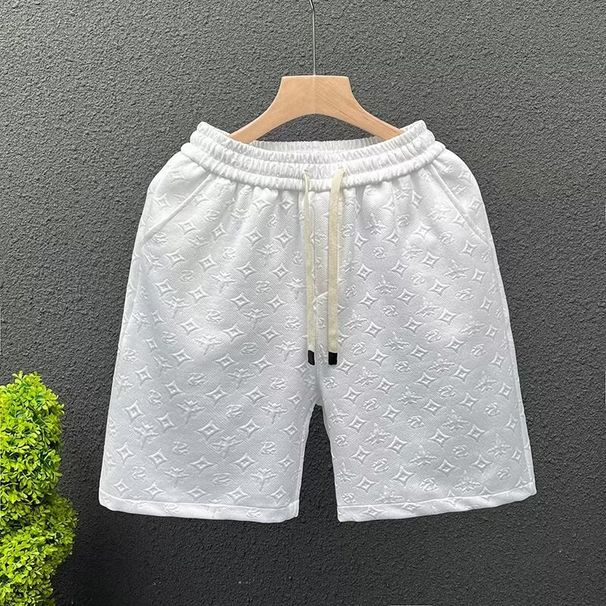 Men's Summer Shorts With Floral Print, Lightweight Quick-Dry Beach Shorts, Casual Elastic Waist Athletic Shorts For Outdoor Sports And Daily Wear_viptrois.com