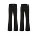 Men's Black Distressed Flared Jeans – Vintage Parisian Style With Retro Wash (Sizes S-3XL)_viptrois.com