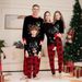 Christmas Plaid Fawn Christmas family dress printed homestay pajamas set_viptrois.com