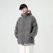 Padded Clothes Men's Large Size Hooded Striped Loose Thickened Padded Jacket Warm Casual Padded Jacket_viptrois.com