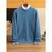 Nordmann 100% Cashmere Winter Thickened Jacquard Round Neck Casual Loose Knitted Base Shirt Sweater For Men_viptrois.com