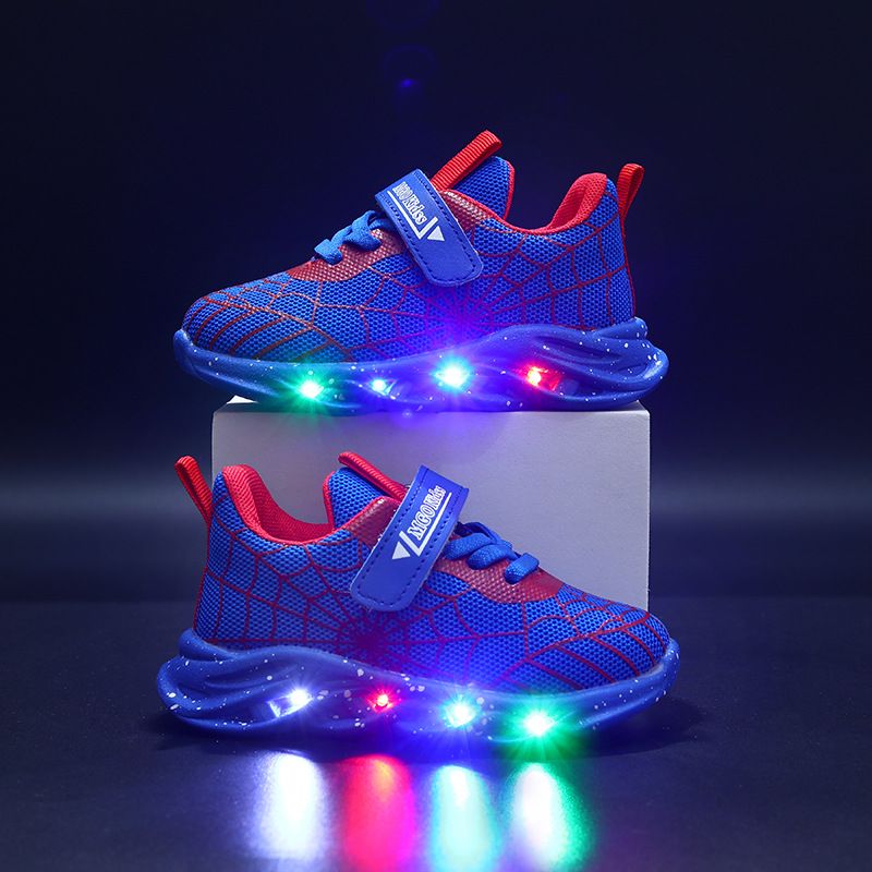 Children's Casual Shoes Flash Shoes Sports Shoes Mesh LED Light Up Children's Shoes New 1 6 Years Old Cool Boys_viptrois.com