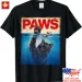 MENS WOMENS Trending Paws Parody Black Cat Chasing A Cute Scared Mouse Top Kitten T-Shirt Mens Womens Tees Top_viptrois.com
