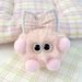 Cute Bow Knotted Monster Plush Pendant Cartoon Doll Cute Keychain Dopamine Couple Bag Pendant_viptrois.com