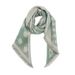Unisex Shawl Women's scarf with looping jacquard polka dot diagonal scarf_viptrois.com
