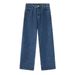 Men's Clothing New Arrivals for All Seasons Loose Elastic Waist Straight Casual Jeans for Men_viptrois.com