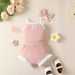 Kids' Clothing Girls Summer Sling Solid Color Romper Suit_viptrois.com