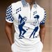 2025d 2024 Men's Turn-down Collar 3D Digital Print Short Sleeve Polo Shirt_viptrois.com