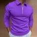 Pulse New Cross-Border European American Men's Spring And Autumn Long Sleeve 3D Digital Print Fashion Casual Half-Zip Polo_viptrois.com