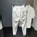 Men's Clothing Summer Thin Fashion Brand Ice Silk Pants Men's Loose Versatile Sports Cuff Nine Point Casual Pants Men_viptrois.com