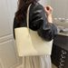 Women's Bags Casual Commuting New Two Piece Mother And Child Solid Color Texture Popular One Shoulder Underarm Tote Bag Female_viptrois.com