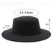 retro gentleman felt hat small head circumference flat top hat autumn and winter children's solid color short brim jazz hat_viptrois.com