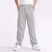 Men's Baggy Pants Trousers Solid Color Slim Fitted Sweatpants Elastic Casual Pants Homme Extra Plus Size 4XL Joggers_viptrois.com